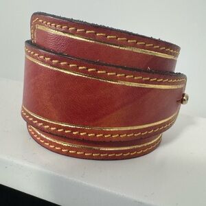 Elegant Leather Wrap Bracelet - made in Italy